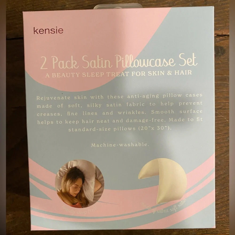 Kensie Satin Pillowcase Set
